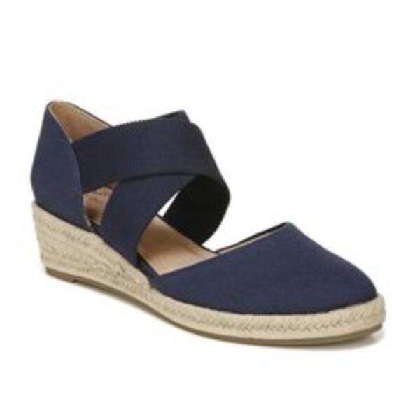 LIFESTRIDE Womens Keaton Round Toe Wedge Slip On Espadrille Shoes (WIDE) - Picture 8 of 8